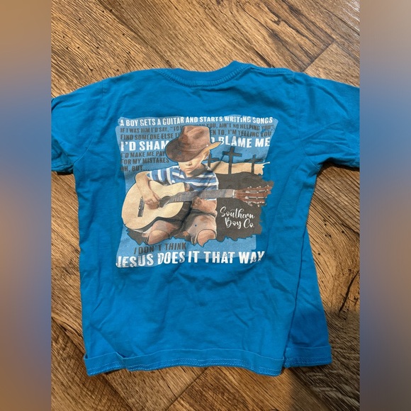 Blue Kids Short Sleeve Tee - Picture 1 of 3